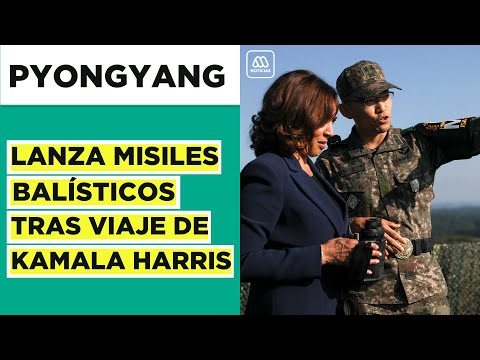 Pyongyang dispara misiles balísticos tras viaje de Kamala Harris a zona desmilitarizada entre Coreas