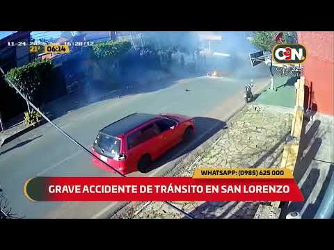Grave accidente de tránsito en San Lorenzo