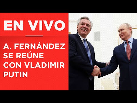 Presidente Alberto Fernández visita a Vladimir Putin en Rusia