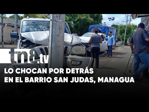 Velocidad y daños materiales: Crónica de otro accidente en Managua