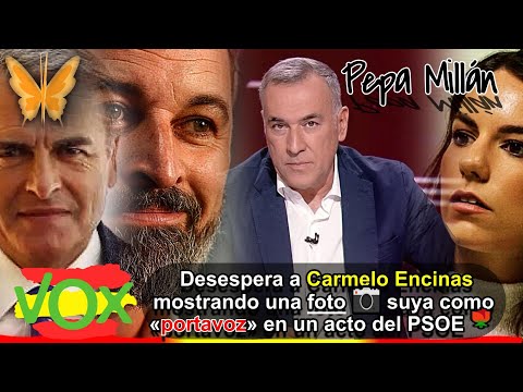 ? VOX España: Pepa Millán es INSULTADA en TVE y acaba mostrando una foto  de Carmelo Encinas