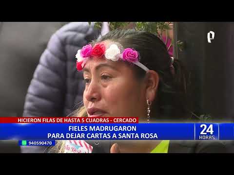Santa Rosa de Lima: fieles enviaron 10 mil cartas vía Serpost desde el interior del país