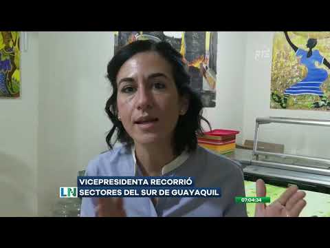 Vicepresidenta de la República recorrió comedor comunitario del sur de Guayaquil