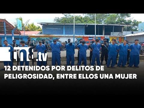 Policía de Carazo captura a 12 «fichitas» por delitos de peligrosidad - Nicaragua