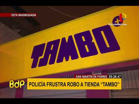 SMP: identifican a extranjeros que intentaron asaltar tienda Tambo