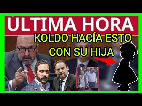 #ÚLTIMAHORA - KOLDO USABA A SU HIJA DE UN AÑO EN ESTO