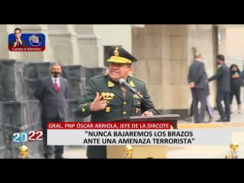 General Arriola a Pedro Castillo: Nunca bajaremos los brazos ante una amenaza terrorista