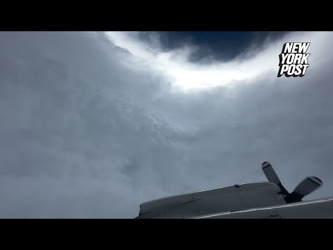 Video shows stunning look inside eye of Hurricane Milton