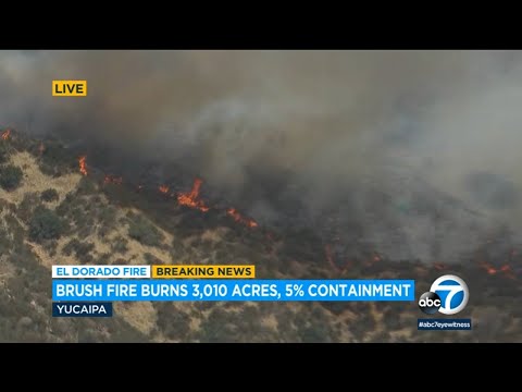 Fire scorches more than 3,000 acres in San Bernardino National Forest near Yucaipa