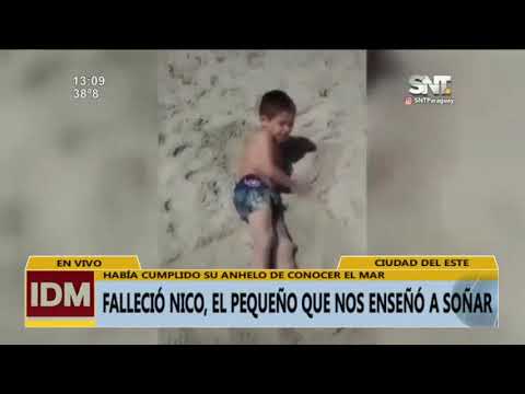 Falleció Nico, el pequeño que quería conocer el mar