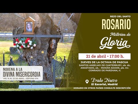 SANTO ROSARIO de hoy Jueves (Misterios Gloriosos) en DIRECTO desde PRADO NUEVO a las 17:00 h.