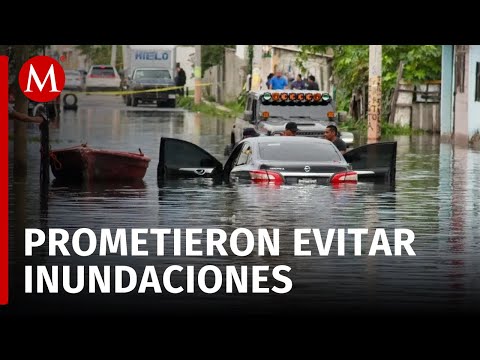 Alfredo del Mazo prometió colector de agua en Chalco para 2023, pero inundaciones persisten