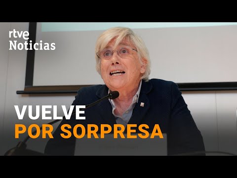 CLARA PONSATÍ: DETIENEN a la EURODIPUTADA de JUNTS tras REGRESAR a BARCELONA | RTVE Noticias