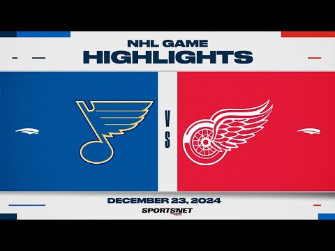 NHL Highlights | Blues vs. Red Wings - December 23, 2024