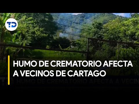 Humo de crematorio afecta a vecinos de Cartago