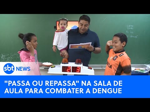 Professor usa “Passa ou Repassa” para ensinar combate à dengue | #SBTNewsnaTV (30/03/24)