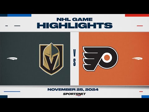 NHL Highlights | Golden Knights vs. Flyers - November 25, 2024