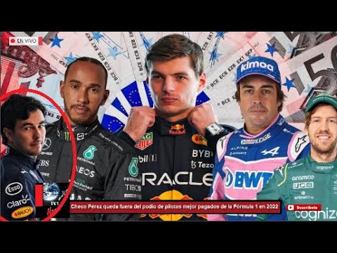 Checo Pérez queda fuera del podio de pilotos mejor pagados de la Fórmula 1 en 2022