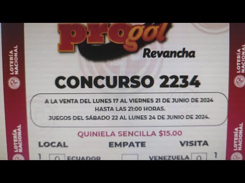 progol 2234 la del fútbol la que paga limosnas