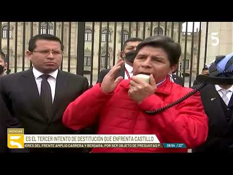 Perú: Castillo afronta un nuevo pedido de destitución presentado por la oposición en el Congreso