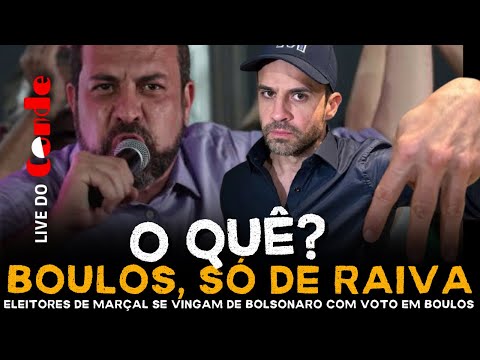 Live do Conde! Boulos, só de raiva: eleitores de Marçal se vingam de Bolsonaro com voto em Boulos