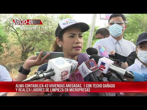 Alcaldía de Managua realiza limpieza de sedimentos tras primera lluvia - Nicaragua