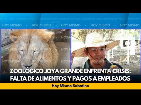 Zoológico Joya Grande enfrenta crisis: falta de alimentos a animales y pagos a empleados