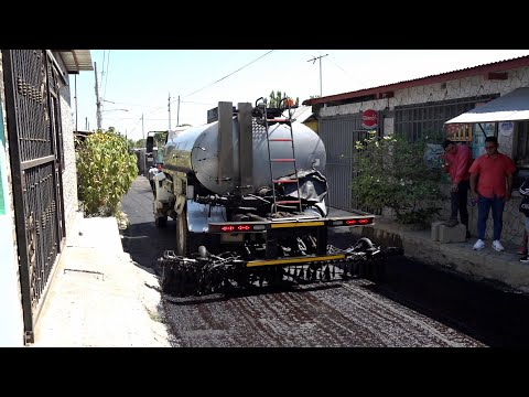 Managua: avanza ejecución de obra de mejoramiento vial en el barrio Carlos Núñez