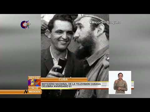 Cuba: Noticiero Nacional de Televisión celebra su aniversario 61