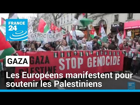 Nouvelles manifestations à travers l'Europe pour un cessez-le-feu à Gaza • FRANCE 24