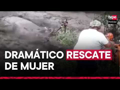 Ayacucho: mujer se salvó de morir arrastrada por huaico