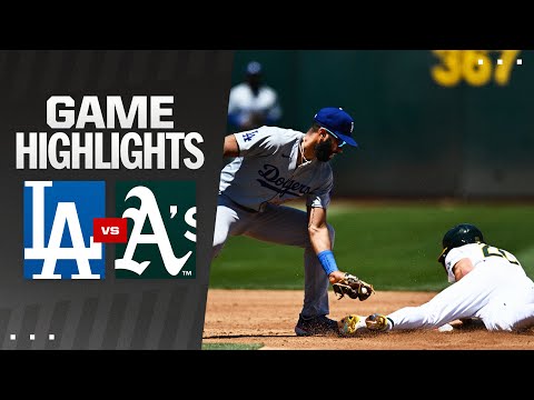 Dodgers vs. As Game Highlights (8/4/24) | MLB Highlights