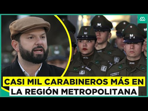 Cerca de 1000 Carabineros más: Refuerzan dotación policial para la Región Metropolitana