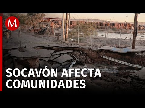 Gran socavón en Mexicali deja a cuarta parte de la ciudad sin agua