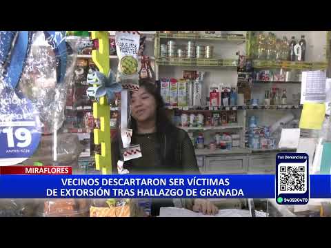 Hallan granada en Miraflores: vecinos denuncian incremento de inseguridad