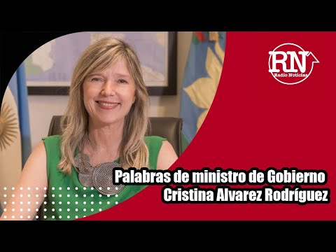 La palabra de la ministro de Gobierno Cristina Alvarez Rodríguez