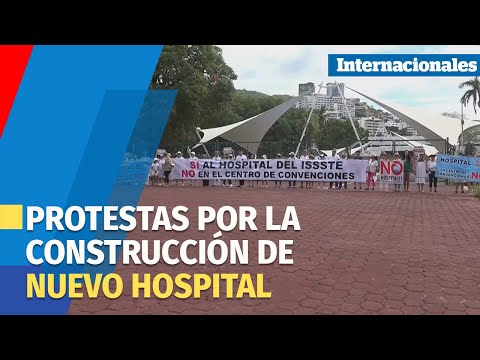 Protestan en balneario mexicano de Acapulco por la construcción de nuevo hospital