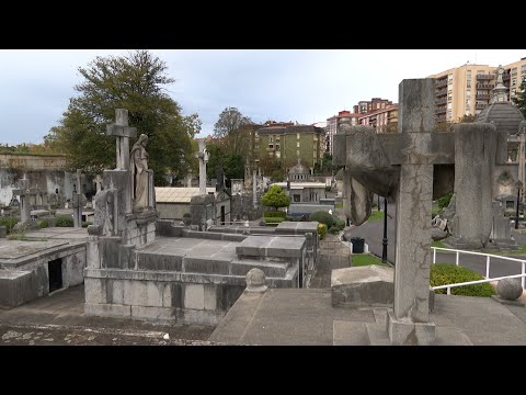 El cementerio de Portugalete sobresale por panteones neorrománicos o clasicistas