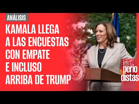 #Análisis ¬ Kamala Harris llega a las encuestas con empate e incluso arriba de Trump