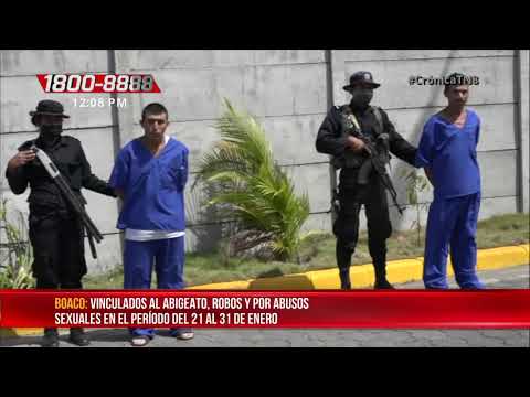 Sacan de circulación a siete delincuentes de alta peligrosidad en Boaco - Nicaragua