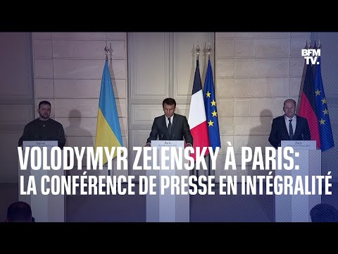 Volodymyr Zelensky à Paris: la conférence de presse en intégralité