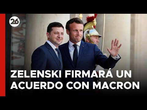 Zelenski firmará un acuerdo de seguridad con Macron