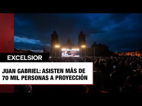 Juan Gabriel: asisten más de 70 mil personas a proyección Mis 40 en Bellas Artes