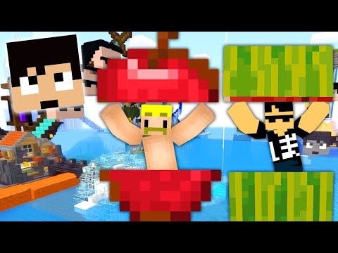 ラッキーブロック島から始まるサバイバルが地獄でした【マイクラ】【ドズル社一気見生放送】