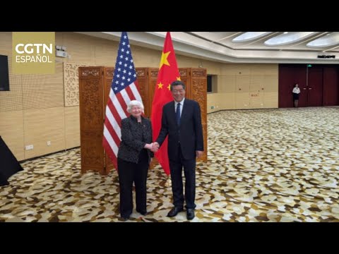 El vice primer ministro chino se reúne con la secretaria del Tesoro estadounidense