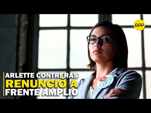 Arlette Contreras renunció a la bancada del Frente Amplio