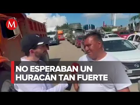 No sabíamos la dimensión del huracán: Turista afectado por 'Otis'