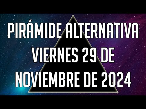 Pirámide Alternativa para el Viernes 29 de Noviembre de 2024 - Lotería de Panamá