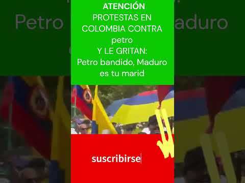 ? LE GRITAN A #Petro LOS MANIFESTANTES !petro bandido, Maduro es tu marid¡   ?