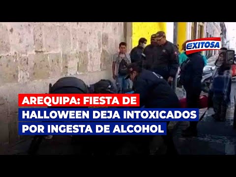 Arequipa: Fiesta de Halloween deja heridos e intoxicados por ingesta de alcohol